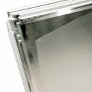 Silver A Board Cover with protective poster covers included
