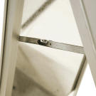 Silver A Board with hinges for a quick foldaway storage option