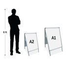 A Board Snap Frame Pavement Signage for A1 or A2 posters