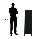 Tall Thin Chalkboard Sandwich Board  size comparison