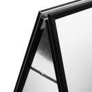 Black A Board with mitred corners