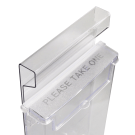 Outdoor Leaflet Holder made from weatherproof clear PETG