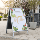 Silver A1 A Board ideal for use by cafes and restaurants