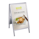 Silver Pavement Advertising Boards
