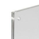 Clear Acrylic Block Sign Holder with a magnetic closure