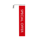 Magnetic poster hanger with printed aisle sign (optional)