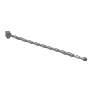 Telescopic arm with double slot for aisle violator signs