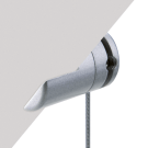 Single Sided Satin Chrome Multi-Angle Poster Panel Grip