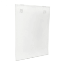 Clear diamond polished wall mounted acrylic poster holder