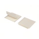 Adhesive pads come in a pack of four for secure wall mounting