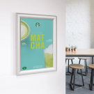 Mount snap frames with strong double sided adhesive pads