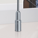 Rod display fixings for ceiling and floor
