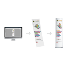 Professional print design for custom printed and branded POS