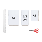 Size of each face of the acrylic menu holders