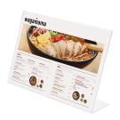Single sided acrylic poster holder in landscape