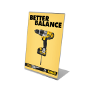 Unbreakable Supervue Free Standing Poster Holder