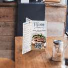 Six Sided Menu Holder aka table talker