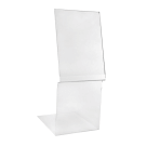 Acrylic Bed Sign Holder, available to hold A5 or A4 tickets and posters