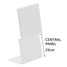 Supervue Acrylic Mattress Ticket Holder with central panel
