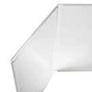 Top section of the freestanding four faced poster holder
