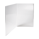 Acrylic poster holder with four faces