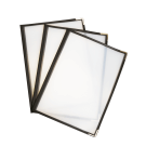 Pack of 3 American style menu covers