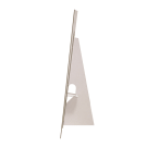 A strut card can be hung, as well as being a freestanding display