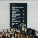Peg board menu for bars and pubs
