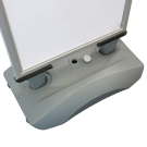 Weatherproof Display Board with heavy duty water or sand-fillable base 