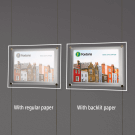Premium back lit paper pack comparison