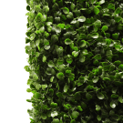 Close up of faux box hedge leaves