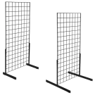 Black Grid Mesh Panel Display Stands - Single or Double Sided