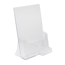 A4 Leaflet Holder with a Business Card Pocket