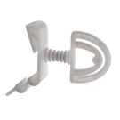 Flexible Promotional Shelf Sign Holders made from white plastic