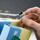 Self adhesive hang tabs ideal for hanging small, lightweight products