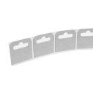 Convenient and easy to use cardboard hang tabs on a reel of 1000