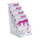 Four tier A5 leaflet dispensers