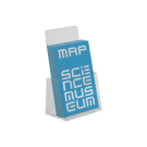 Clear styrene leaflet holder to suit A6 flyers