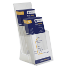 Two tier 1/3 A4 countertop brochure holder