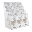 Add dividers to create 12 x 1/3 A4 portrait leaflet slots