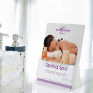 Free standing leaflet holder ideal for table top displays