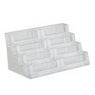 Multiple business card holder with 6 compartments
