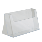 Clear plastic landscape leaflet dispenser
