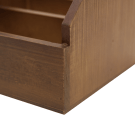 Wooden table tidy for restaurants and cafes