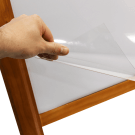 Each chalkboard A frame sign comes with a protective poster cover