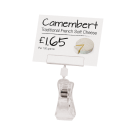 Clear Large Angled Ticket Holder Clip