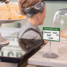 Price ticket holders ideal for use on counter displays