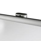 The snap frame easily slots into the poster display stand pole