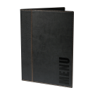 Contemporary Faux Leather Menu Cover