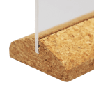 Renewable, sustainable and recyclable cork base